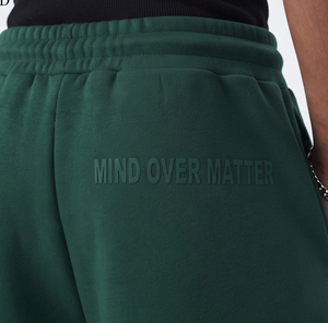 Men Fleece <b>Puff</b> Print Sweat Pants 100% Cotton Drawstring Waist Loose Fit Full Length Trouser Casual Winter Baggy Sweat Pants Men - Product Image 5