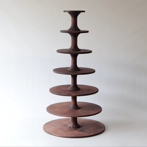 Support à gâteau réglable en bois, écologique et fait main, pour boulangeries et événements - Product Image 1