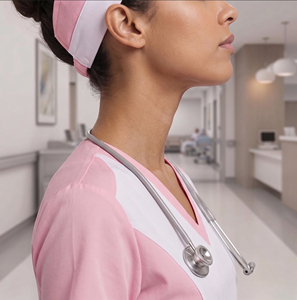 Ensemble d'uniformes d'infirmière à manches courtes, hauts et pantalons, 100% polyester, ensembles d'uniformes médicaux |   Ensemble de blouses d'hôpital pour femmes - Product Image 4
