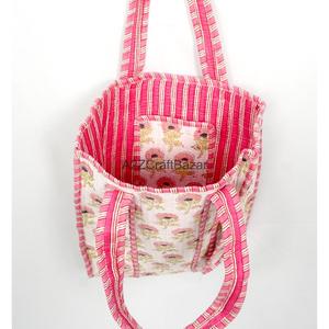 Petits sacs fourre-tout en coton personnalisés en velours, imprimés à la main, pour femmes, mode été-printemps - Product Image 5