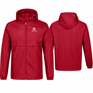Custom <b>Packable</b> Hooded Windbreaker <b>Jacket</b> Lightweight Water Resistant Outdoor Running <b>Jacket</b> OEM Manufacturer Wholesale - Product Image 1