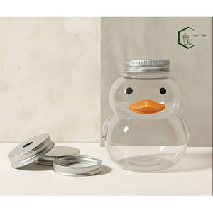 Botella de Plástico PET de 500 ml con Forma de Pato, con Tapa de Rosca de Aluminio, Envase para Bebidas OEM para Leche, Té, Jugo, Café, Sellado Seguro - Product Image 1