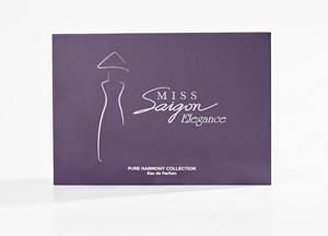 Mini coffret cadeau de parfum Miss Saigon Elegance, collection format voyage - Harmonie violette 3x15ml Vaporisateur Eau de Parfum Parfum du Vietnam - Product Image 4