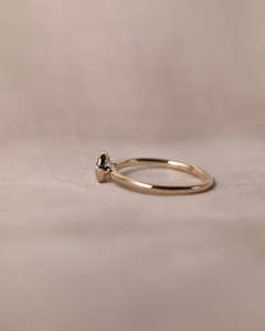 Bague de fiançailles/mariage vintage en or jaune 14 carats avec diamant de culture IGI/GIA, or blanc fin unisexe, pour anniversaire, digne d'une fête - Product Image 2