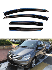 Pare-pluie Mercedes Benz W245 Classe B 2005-2011 Acrylique Chrome Garniture Protection Décoration Double Ruban Adhésif - Product Image 2