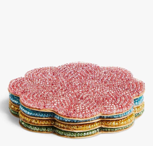Posavasos de Cuentas Hechos a Mano, Estilo Bohemio, Resistentes al Calor, Antiarañazos, Accesorios Decorativos para Mesa, para Café, Té y Fiestas - Product Image 1