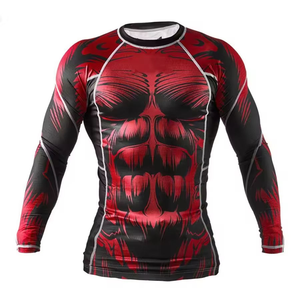 Rashguard personnalisé OEM à manches longues pour homme, vêtements de sport pour la pratique du surf, séchage rapide, rashguard à manches longues pour homme, t-shirt de sport pour la course à pied - Product Image 1