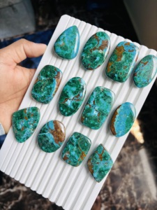 Piedras Preciosas de Crisocola de Calidad AAA, Cabujones de Crisocola en Diversas Formas y Tamaños para Joyería, Especímenes Minerales - Product Image 2