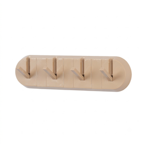 Perchero de pared HALO 4 Hook, blanco, de plástico moldeado por inyección, plegable, ecológico, para baño, armario, cocina - Product Image 2