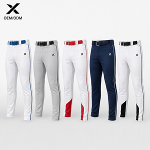Pantalon de baseball personnalisé X Sports City avec passepoil et empiècements – Vente chaude – Fabricant direct – Respirant – Design tendance – Plusieurs couleurs - Product Image 1