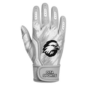 Guantes de Fútbol Americano Blancos y Gris Claro con Diseño Ligero y Transpirable para Práctica y Juego Competitivo - Product Image 4