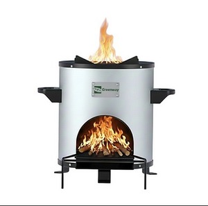 Estufa de Leña Comercial Greenway Smart Stove con Ventilador Axial, Estufa de Alta Resistencia para Cocinar a Gran Escala - Product Image 1