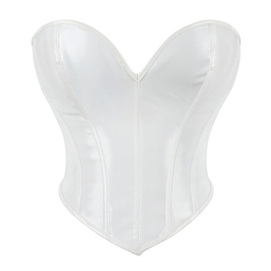 Women's Orange Corset With Rivets And Hook-And-Eye Closure Firm Control Shapewear For Adults - Product Image 1