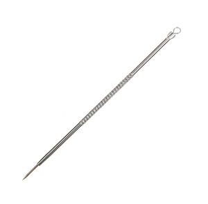 <b>Blackhead</b> Acne Removal <b>Tool</b> Stainless Steel Silver Double Head Needle Pimple <b>Extractor</b> for Face B0731 - Product Image 4