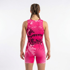 Sublimated Women's Wrestling Singlet O-Neck Women’s Wrestling Singlet Women <b>Compression</b> Sleeveless Wrestling Jersey - Product Image 2
