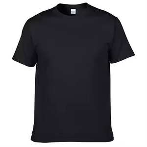 T-shirt d'été 100 % coton à col en V et manches courtes pour homme, personnalisable avec logo, coupe classique, vente en gros - Product Image 3
