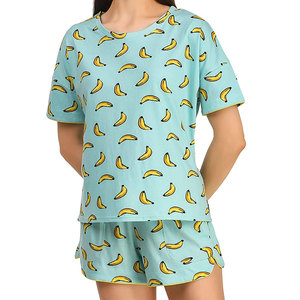 Women Summer Matching Shorts Set Comfortable Lightweight Short Sleeve <b>Top</b> and Drawstring Shorts Set For Online Sale - Product Image 3