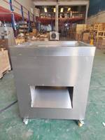 Machine à trancher la viande commerciale 600 kg/jour, équipement de découpe, de déchiquetage et de dés pour les usines de transformation de la viande