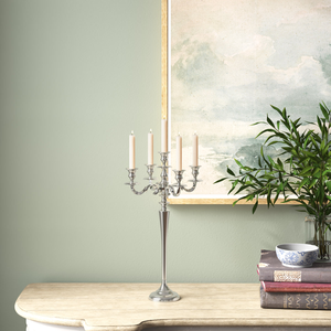 Candélabre moderne en acier inoxydable de qualité supérieure à 5 bras, design métallique durable, décoration élégante pour la maison, prix abordable - Product Image 6