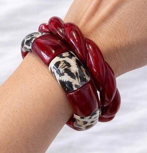 Stylish Handmade Epoxy Resin Bangle <b>Stack</b> for Women Wedding Party Festive Custom New Arrival Luxurious Fashion Jewelry <b>Bracelet</b> - Product Image 1