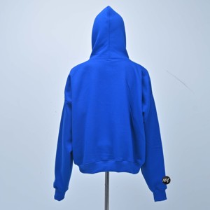 Sudadera con capucha de sublimación para mujer, de algodón 100% preencogido, de 480 g/m², extragrande, con estampado digital de camuflaje para exteriores, de peso pesado y a la moda. - Product Image 3
