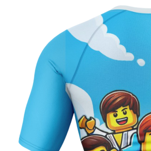 Rashguard professionnel BJJ 2026 personnalisé avec logo, manches courtes, en Spandex/Polyester, respirant et à séchage rapide pour adultes - Product Image 6