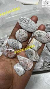 Venta al por mayor Fanshi Cuarzo Natural Ágata Mexicana Palma Piedra Cristal Pulido Artesanía Forma Libre para Curación Decoración del Hogar Regalos - Product Image 4