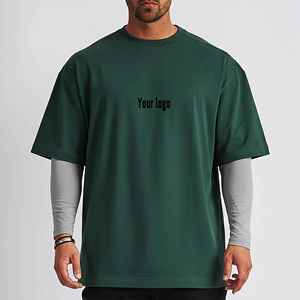 Fashionable Hip Hop Unique Style Summer Casual Wear Men's T-Shirt 100% Cotton Oversized Breathable Comfortable Custom Logo 180g - Product Image 1
