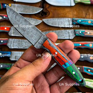 Couteau de chasse professionnel à lame fixe en acier Damas à bas prix, fournisseur en gros de couteaux de chasse, couteaux d'extérieur pour acheteurs en grande quantité - Product Image 6