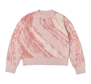 Pull en maille jacquard à col rond et manches longues pour homme, de haute qualité, personnalisé, en mohair, OEM ODM, tricot haut de gamme - Product Image 3