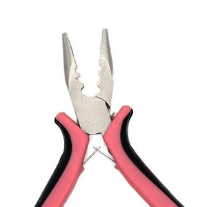 Pince professionnelle pour l'élimination des micro-anneaux d'extensions capillaires, en acier inoxydable, usage commercial, IMANS ENTERPRISES, emballage carton - Product Image 2