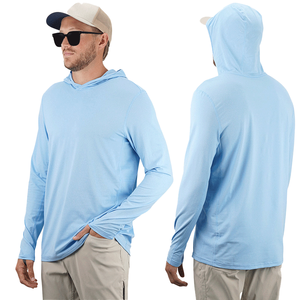 Chemise de pêche unisexe à manches longues, coupe ajustée, anti-UV UPF 50, imperméable, coupe-vent, séchage rapide, confortable et douce – Grande taille – Offre spéciale - Product Image 3