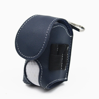 Sac de rangement portable en cuir pour mini-golf d'extérieur, sac de golf à suspendre, pochette de golf, vente en gros directe usine, logo estampé à chaud