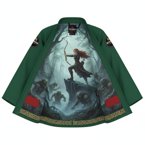 Kimono de Jiu-Jitsu Brésilien Professionnel (BJJ) en Tissu Perlé 100% Coton Durable et Écologique, Personnalisable pour Hommes et Femmes - Product Image 1