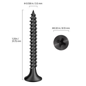 Tornillos Autoperforantes para Paneles de Yeso de Acero de Aleación de Alta Dureza # 6 tornillos para paneles de yeso y madera de 1-1/4 pulgadas de longitud, en rollo, multiusos - Product Image 5