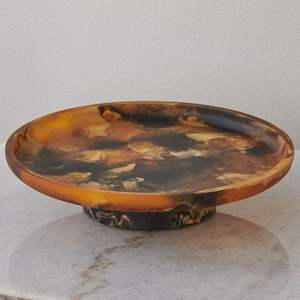 Tazón para servir de resina epoxi premium con elegante acabado brillante para mesa de comedor moderna y decoración del hogar. - Product Image 6