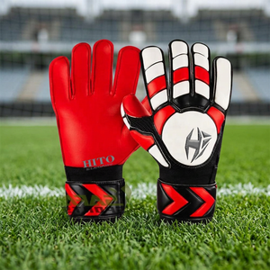 Goalkeeper Gloves Custom Logo Best Quality Finger Save Goalkeeper Gloves Extra Finger Protection Latex Goalkeeper Gloves OEM - Product Image 4