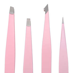 Ensemble de pinces à épiler professionnelles en acier inoxydable avec pointe pointue et inclinée pour l'épilation des sourcils - Product Image 6