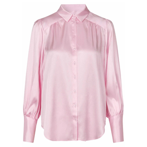 Wholesale Custom Women's <b>Blouses</b> & Shirts and Tops Long Sleeve <b>Satin</b> Shirt Women's Silk Shirt - Product Image 4