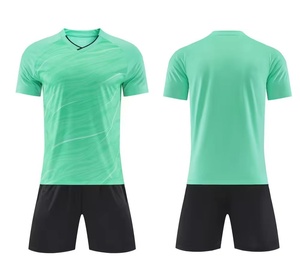 Tenue de football pour homme adulte 100% polyester respirant à séchage rapide, personnalisable avec nom d'équipe, couleur unie, fermeture à cordon, service OEM - Product Image 5