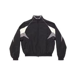 Unisex Winter Solid Nylon Windbreaker <b>Jacket</b> XL <b>Vintage</b> Athletic <b>Track</b> Casual Front Zipper Closure Custom Logo - Product Image 3
