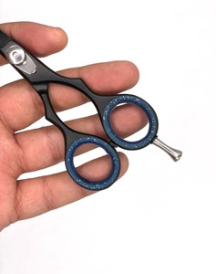 Ciseaux de barbier professionnels en acier inoxydable Tegra pour droitiers, lame tranchante, poignée en caoutchouc, 28 dents, haute qualité, vente en gros - Product Image 5