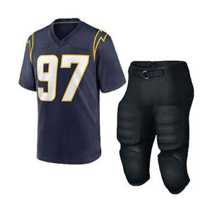Ensemble d'uniformes de football américain personnalisés, maillot d'équipe 100% polyester, impression par sublimation, coupe confortable, mouvements flexibles, respirant - Product Image 5