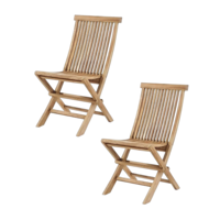 À VENDRE Chaise de jardin en bois de teck massif, pliable, empilable, durable, mobilier d'extérieur avec base en acier, directement de l'usine