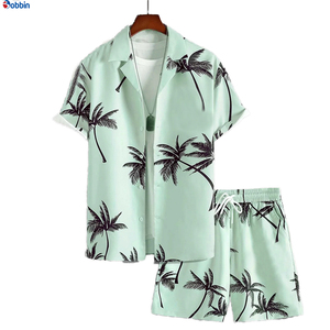 BOBBIN INDUSTRIES Conjunto de Verano Personalizado para Hombre, Estilo Hip Hop, Tejido de Punto Transpirable de Spandex/Algodón, Estampado por Sublimación, con Botones - Product Image 5