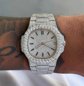 Reloj Mecánico Automático Deportivo de Lujo con Moissanita VVS, Unisex, con Diamantes Brillantes, Elegante y Audaz - Product Image 3