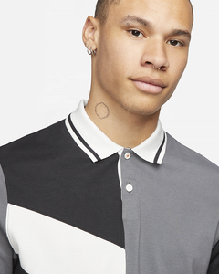 Polo décontracté pour homme en coton 100% anti-froissement avec motif d'ours, tricoté chaud, manches courtes, motif uni, polo de golf pour homme - Product Image 3