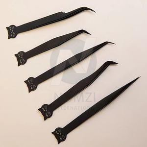 2024 Logo personnalisé impression pince à cils en acier inoxydable haute nouvelle conception Kitty Volume cils durable cils pointus - Product Image 1