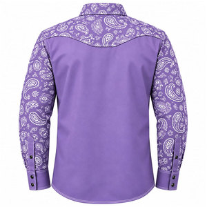 Ropa de Trabajo Resistente al Fuego NFPA2112 para Soldador, Algodón FR, Diseño Floral Negro, Dos Tonos, Triple Costura, Protección Contra el Calor, Venta al Por Mayor - Product Image 3