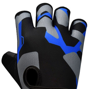 Gym Gloves Heavy Duty Leather with Strong Wrist Wrap Support Breathable Mesh Non <b>Slip</b> for Safe Effective Bodybuilding Workouts - Product Image 4